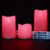 3pc 12-Colour LED Light Candle Set