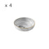 4x Gold x Marble Effect Sauce Dish