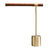 Gold Stand Wooden Linear Table Lamp