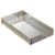 Rectangle Fluted Brass Glass Tray