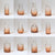 12pc Mini Vintage Glass Vase Set