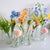 12pc Artificial Colourful Garden Flower Set