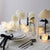 12pc LED Crystal Effect Tealight Candle Light Cup Set