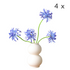 4pc Artificial Spider Lily Flower Set