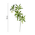 2pc Artificial Elaeocarpus Leaf Branch Set