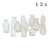 12pc Mini Vintage Glass Vase Set