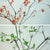 3pc Artificial Red Green Autumn Leaves Stem Set