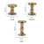 3pc Pillar Candle Holder Set