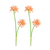 4pc Artificial Spider Lily Flower Set