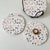 6pc Round White Terrazzo Coaster Set