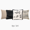 4pc Modern Luxury No.4 Cushion Cover Set