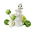 7pc Artificial Anthurium Hydrangea Orchid Flower Set