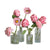 8pc Artificial Tulip Poppy Carnation Flower Set