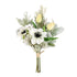 Artificial White Anemone Poppy Tulip Flower Bouquet