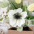 Artificial White Anemone Poppy Tulip Flower Bouquet