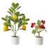 Artificial Potted Lemon Raspberry Tree Plant