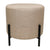 Beige Black Pouf with Stand