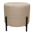 Beige Black Pouf with Stand
