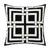 Geometric Monochrome Cushion Cover