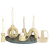 Earthy Beige Sculpture Ceramic Candle Holder