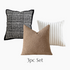 3pc Modern Soft No.3 Cushion Cover Set