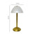 Classic Gold Dome Portable Dining Table Lamp