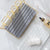Gold Toothbrush Stand Holder with Absorbent Tray