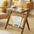 Bamboo Coffee Table with Magazine Rack