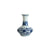 Mini Oriental Blue Floral Porcelain Vase