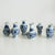 Mini Oriental Blue Floral Porcelain Vase