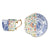 Double-sided Floral Blue White Tea Cup Set