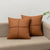 Geometric Square PU Leather Cushion Cover