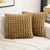 Grid Fluffy Soft Plush Cushion Cover