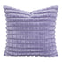 Grid Fluffy Soft Plush Cushion Cover