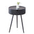 Nordic Round Bedside Table with Storage