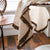 Woven Beige Jute Brown Fringe Tablecloth