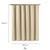Waffle Texture Shower Curtain (230gsm)