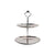 Tiered Silver Serving Tray Stand