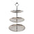 Tiered Silver Serving Tray Stand