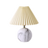 Pleated Shade Ball Base Table Lamp