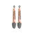 2x Small Rose Gold Silicone Serving Tong