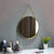 Wall Hanging Gold-egded Round Mirror