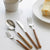 5pc Wooden-textured Cutlery Set