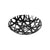 Black White Geometric Bird Nest Design Wire Metal Kitchen Storage Fruit Bowl Basket