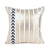 Gold Black White Print Soft Flannel Stripe Cushion Cover Pillow Case Throw 45cm