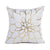 Gold Black White Print Soft Flannel Blossom Cushion Cover Pillow Case Throw 45cm