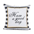 Good Day Gold Print Cushion Cover