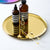 Luxury Gold Rainbow Metallic Display Round Serving Plate Tray Decor