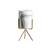 Marble Effect Plant Pot with Gold Stand