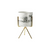Marble Effect Plant Pot with Gold Stand